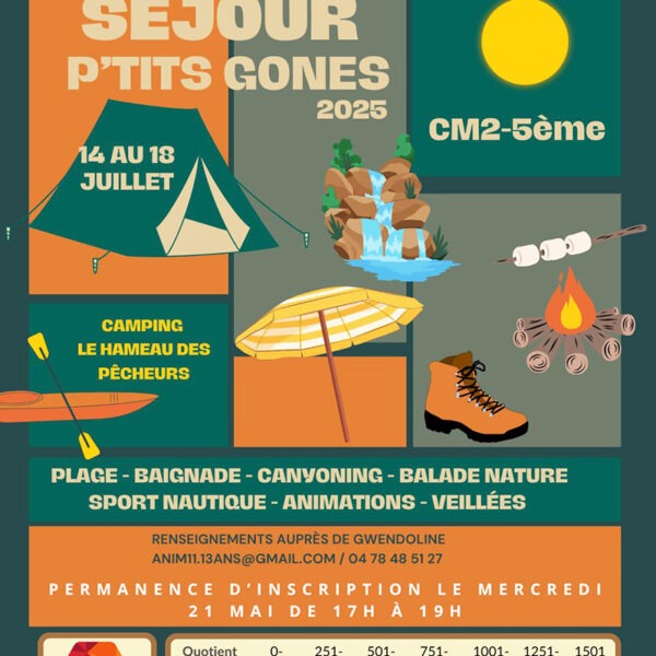 Séjour P’tit gones 2025