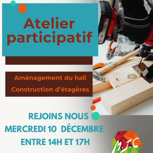 Chantier participatif – aménagement du hall