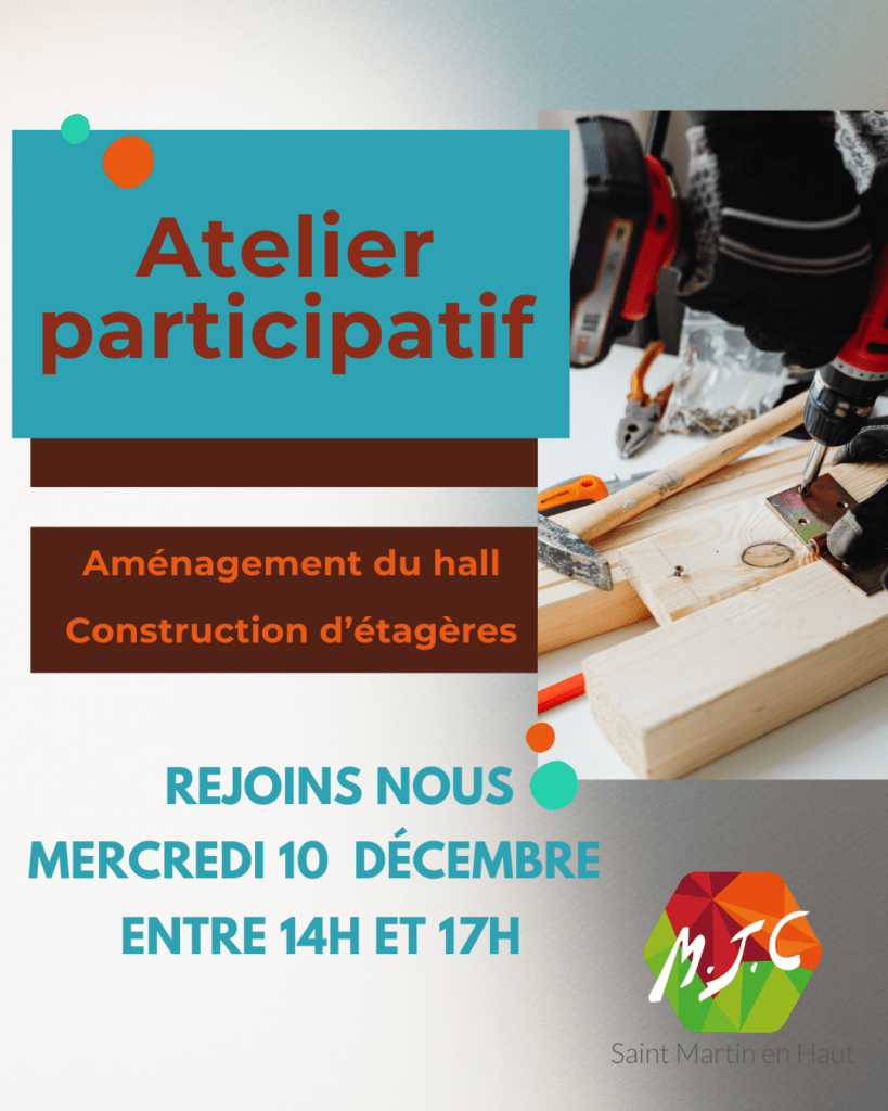 Lire la suite à propos de l’article Chantier participatif – aménagement du hall