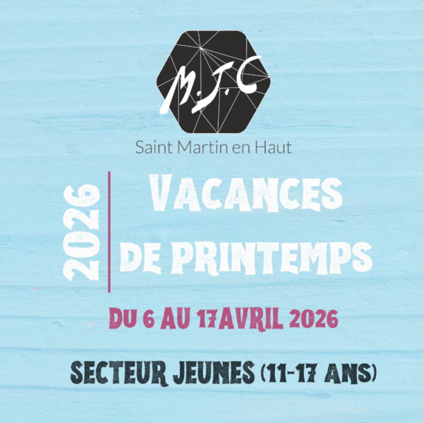 Programme des vacances