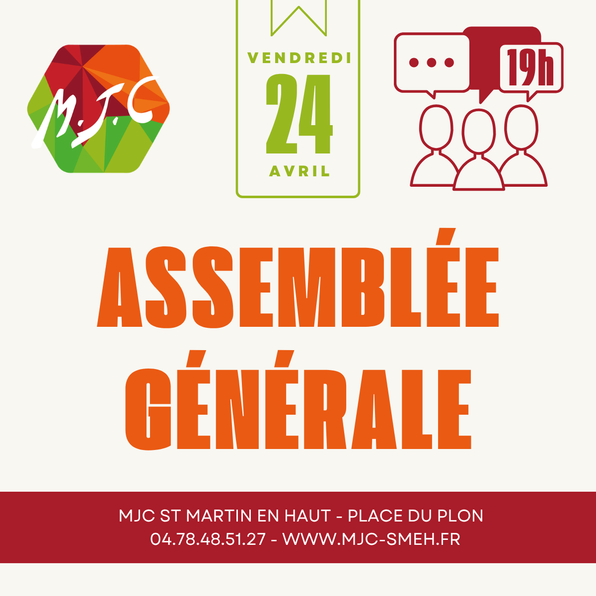 You are currently viewing Assemblée Générale – 24 avril à 19h